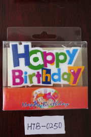 Happy Birthday Letter Fancy Cake Candles , Beautiful Birthday Candles Multi Colored