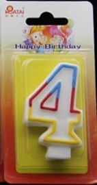 7.5*4.5*1.4cm数誕生日の蝋燭