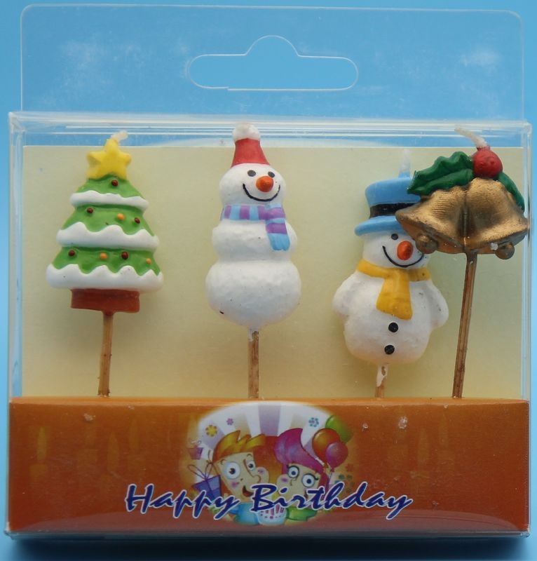 石蝋の無臭クリスマスの装飾のための特別な定形誕生日の蝋燭