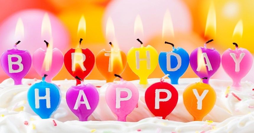 Cute Balloon Shaped Letter Birthday Candles Multi Colored 100% Paraffin Wax